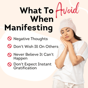 What To avoid when manifesting